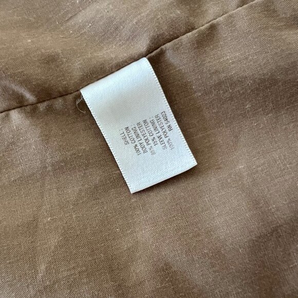 Old Navy Camel Caramel 100% Cotton Belted Double Breasted Trench Rain Coat Small - Picture 8 of 8